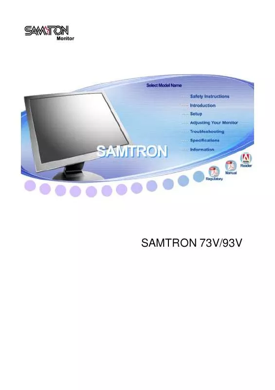 Mode d'emploi SAMSUNG SYNCMASTER 93V