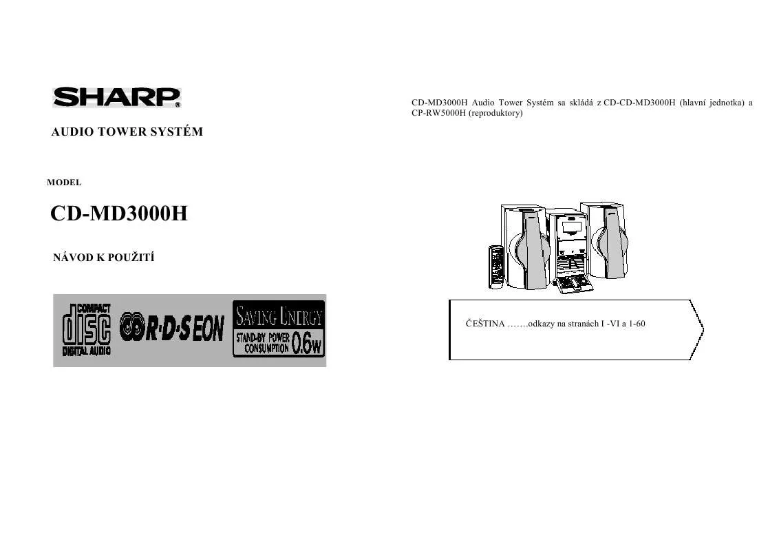 Mode d'emploi SHARP CD-MD3000H