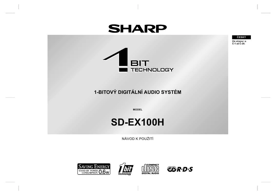 Mode d'emploi SHARP SD-EX100H
