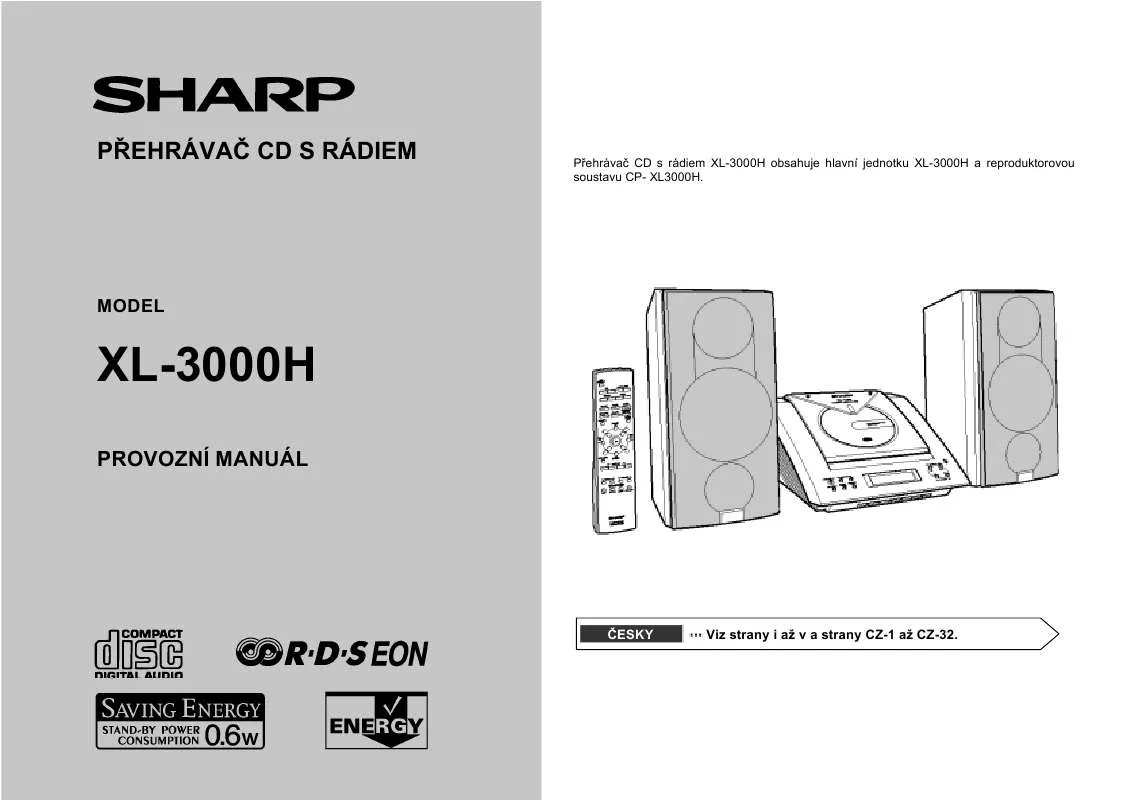 Mode d'emploi SHARP XL-3000H