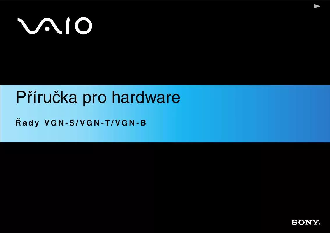 Mode d'emploi SONY VAIO VGN-B1XP