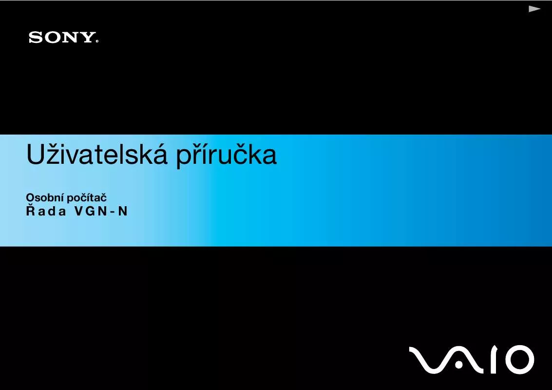 Mode d'emploi SONY VAIO VGN-N21E/W
