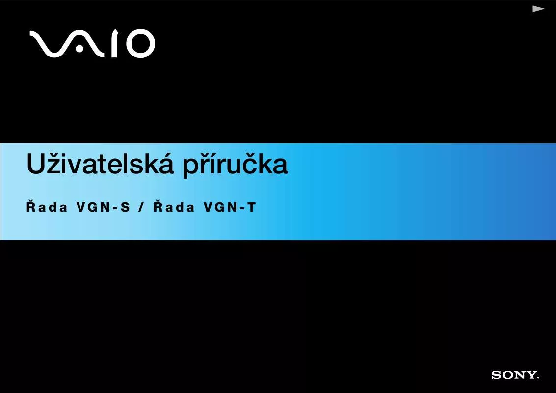 Mode d'emploi SONY VAIO VGN-S3XP