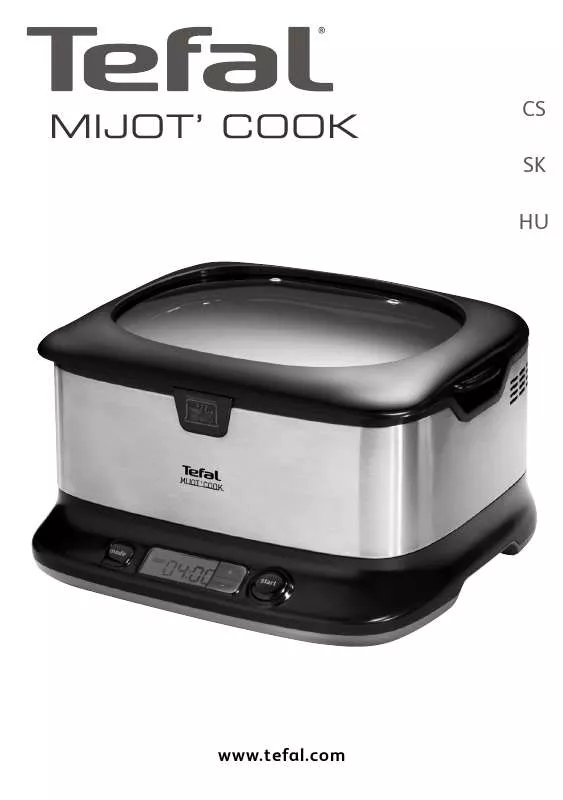 Mode d'emploi TEFAL MIJOT COOK