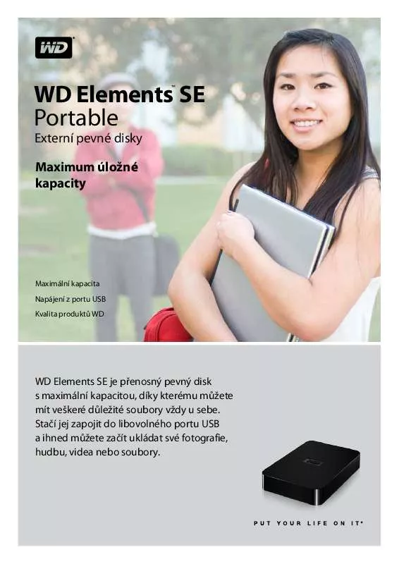 Mode d'emploi WESTERN DIGITAL ELEMENTS SE PORTABLE