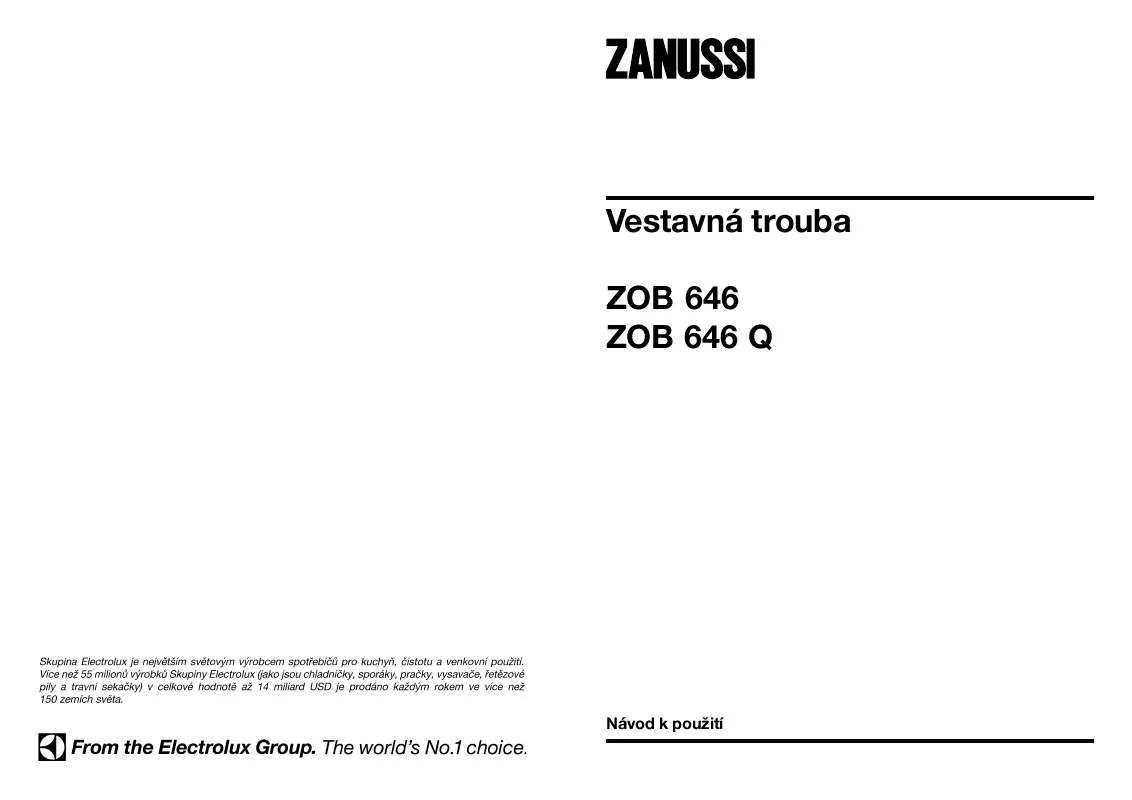 Mode d'emploi ZANUSSI Z6210